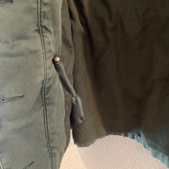 Urban Outfitters Ecote Women's Army Green Utility Military Drawstring Waist Jack - Picture 3 of 5